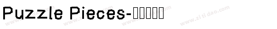 Puzzle Pieces字体转换